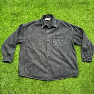 Marni Black denim button up over shirt/light jacket
